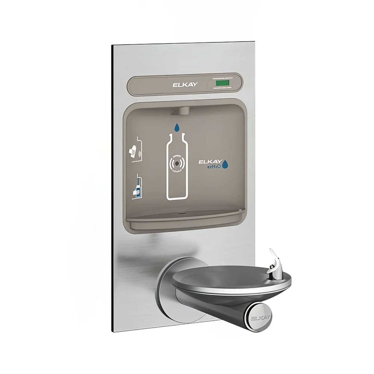 Elkay EZWS-EDFPBM114K Bottle Filling Station w/ Drinking Fountain - Non Filtered - Chicken Pieces