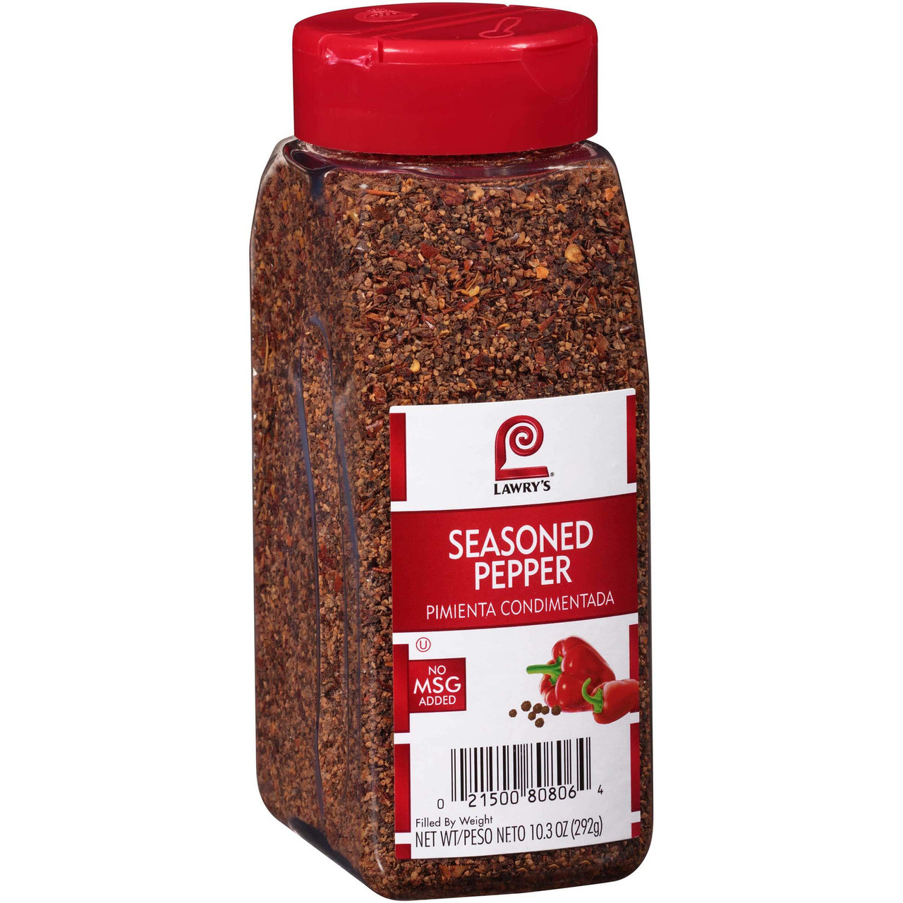 Lawry's 10.3 oz. Chef's Choice Seasoned Pepper (6/Case) - Bold Blend - Chicken Pieces