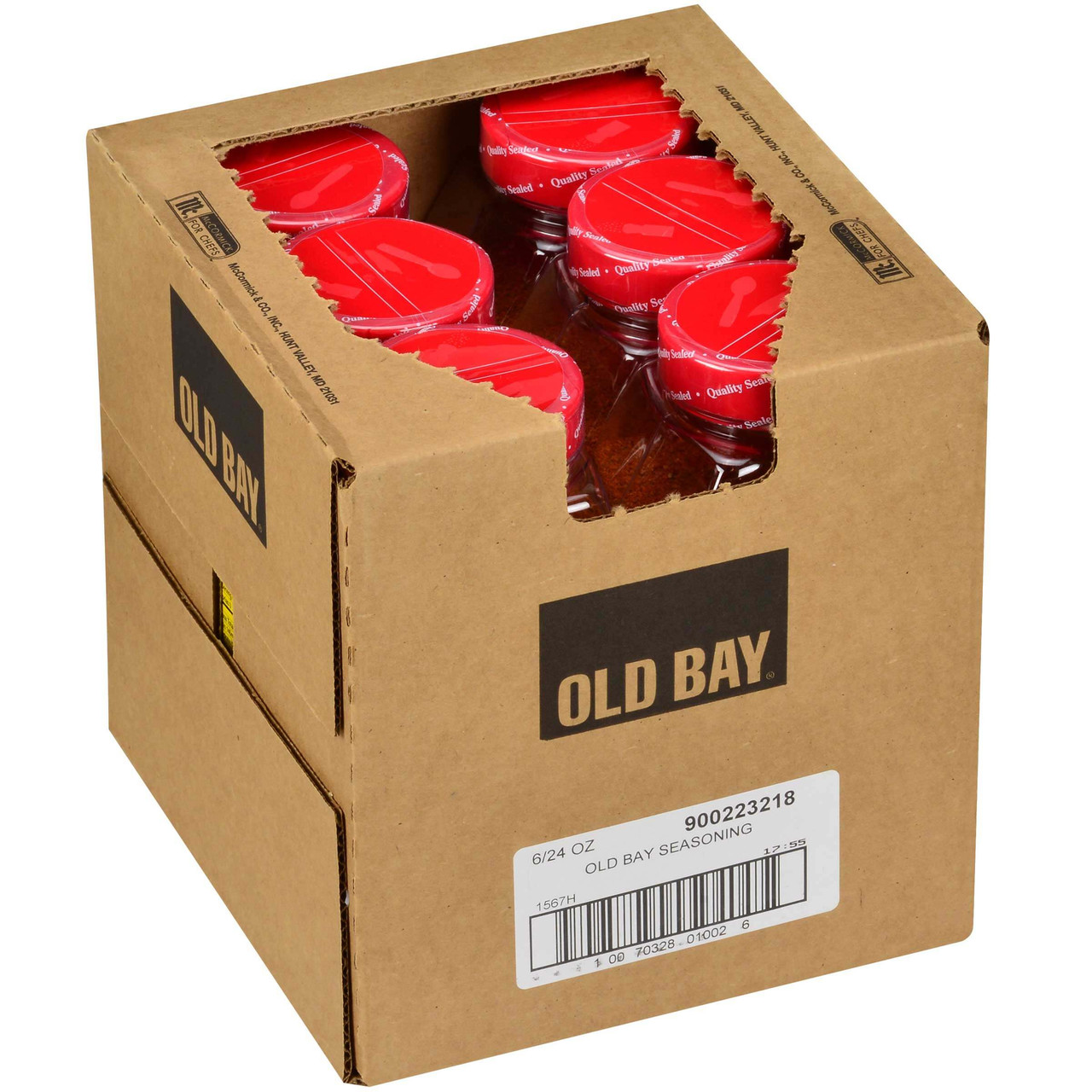 Old Bay Seasoning, 24 oz. - 6/Case - Classic Blend of 18 Herbs and Spices - Chicken Pieces