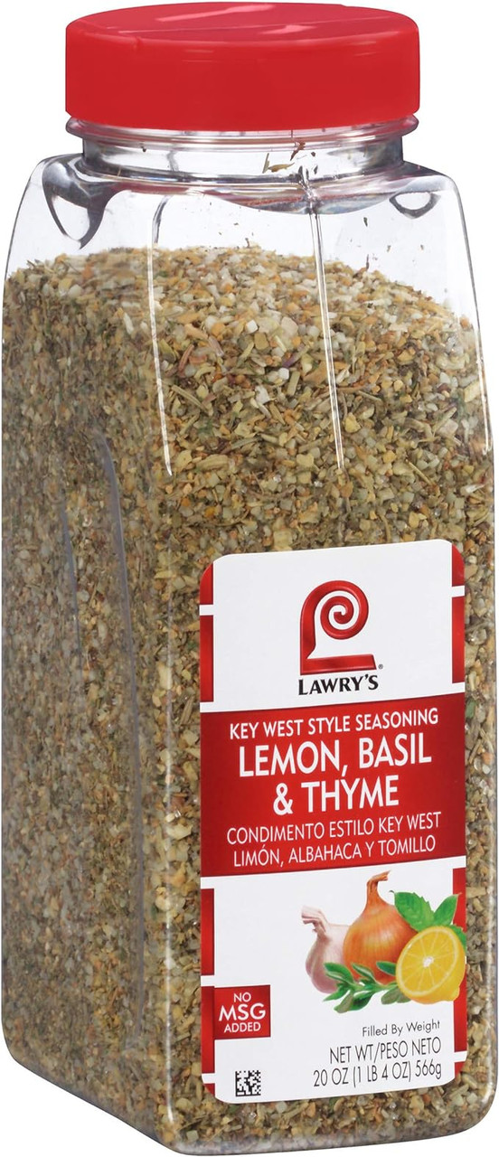 Lawry's Fresh Lemon, Basil, and Thyme Key West-Style Seasoning, 20 oz. - 6/Case - Chicken Pieces