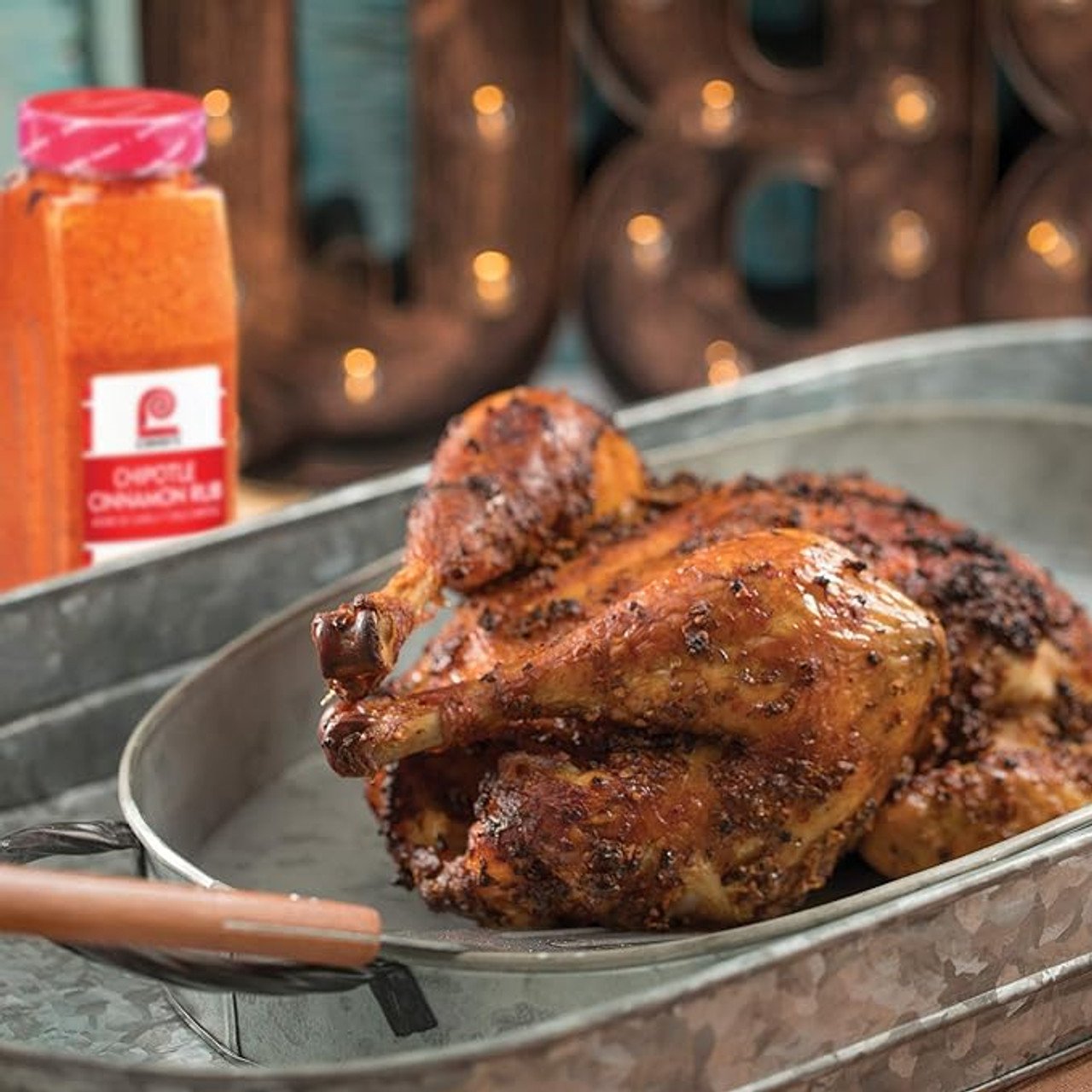 Lawry's Chipotle Cinnamon Rub, 27 oz. - 6/Case - Bold Flavor for Grilled Meats - Chicken Pieces