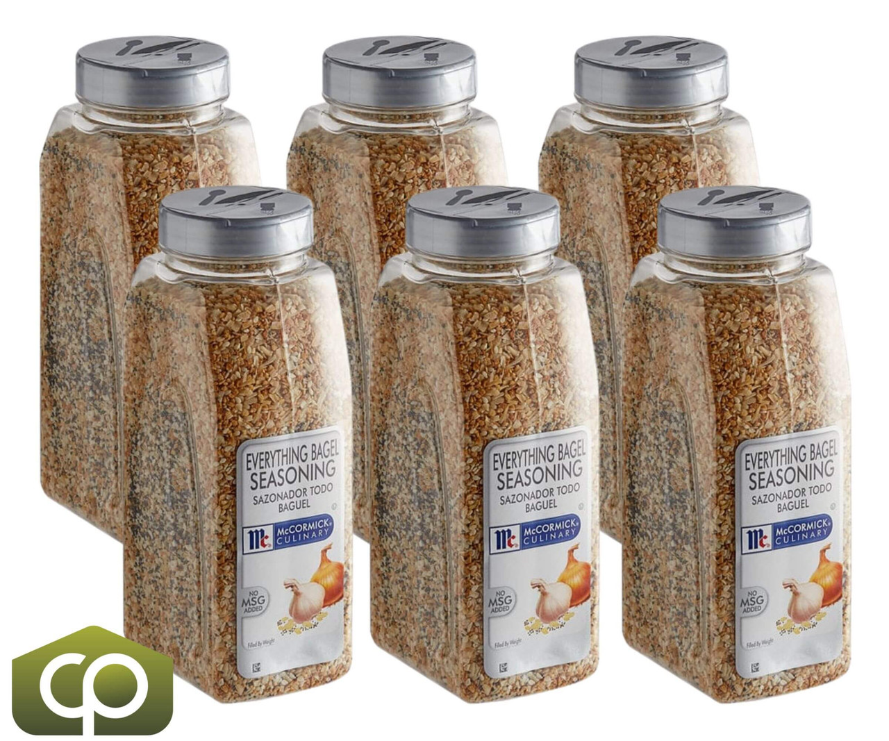 McCormick Culinary Everything Bagel Seasoning Savory Crunch, 21 oz. - 6/Case - Chicken Pieces
