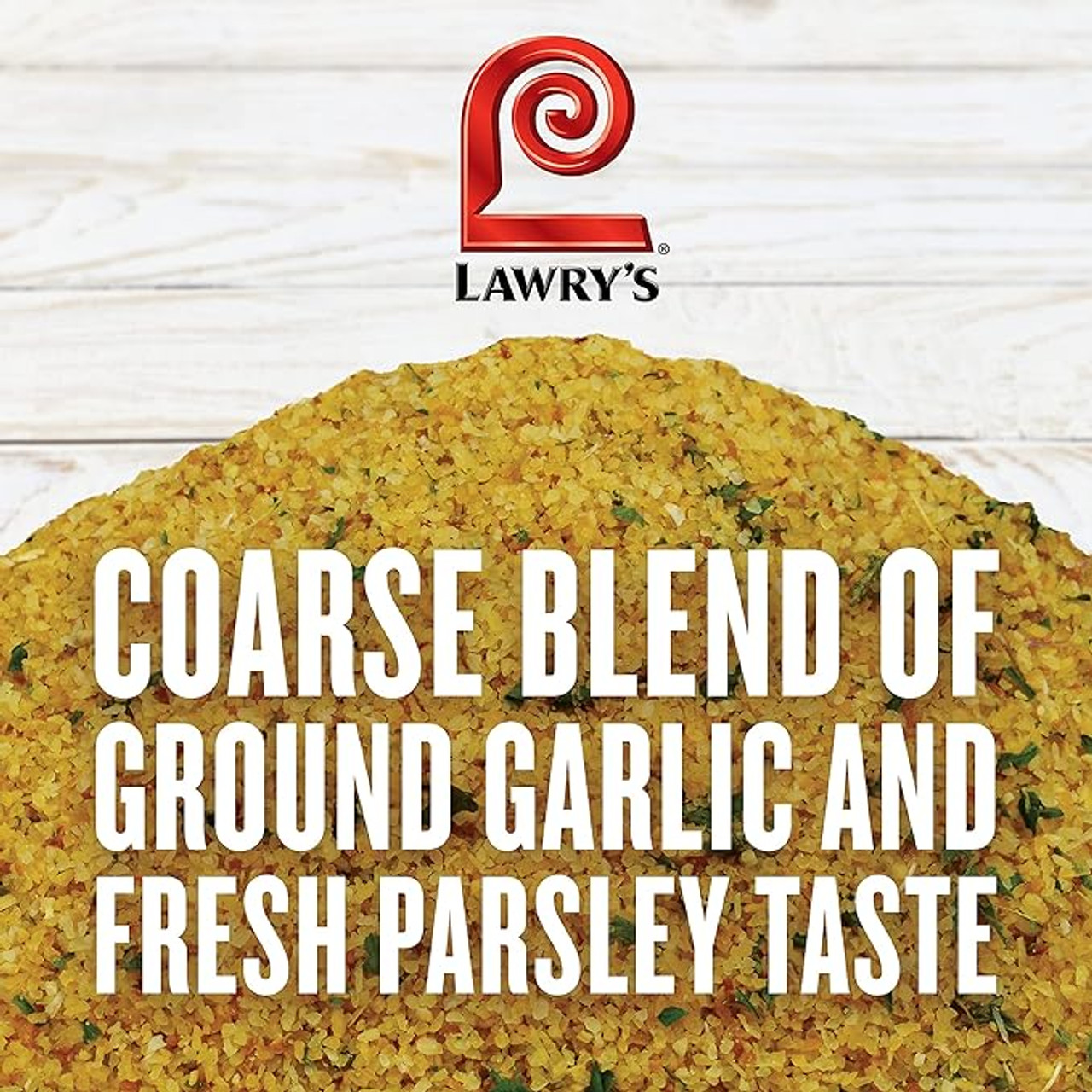 Lawry's Garlic Powder Pre-mixed spice with Parsley, Coarse Grind, 24 oz.  6/Case - Chicken Pieces