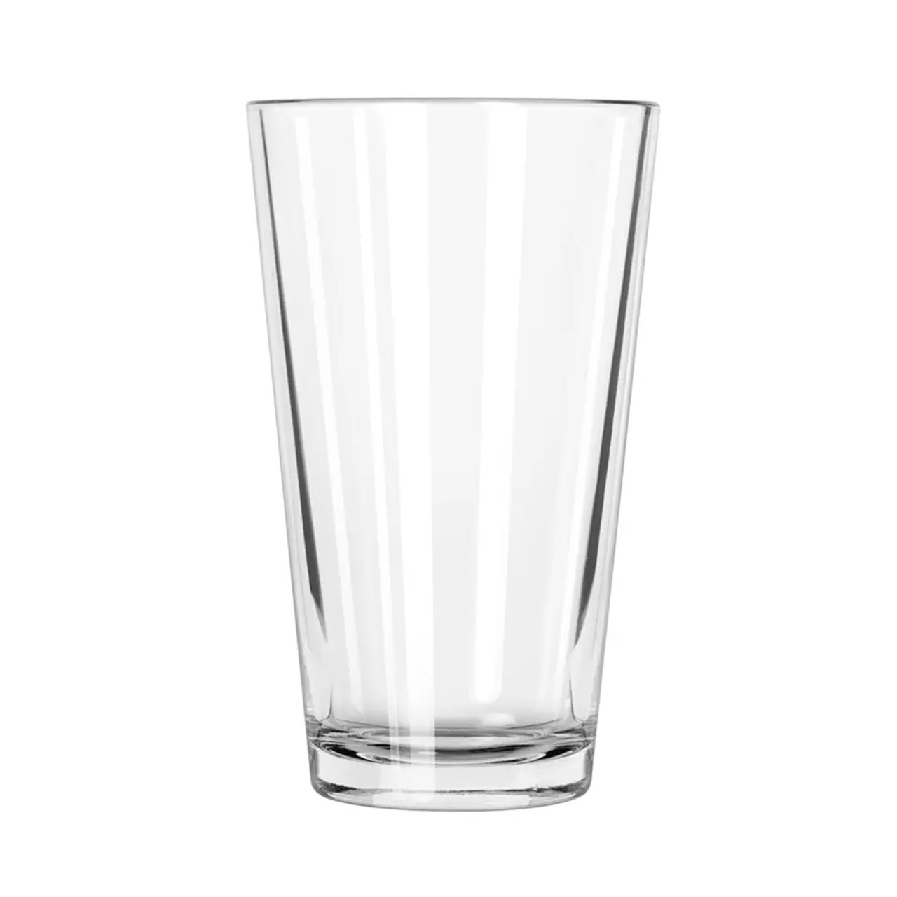 Libbey 1639HT 16 oz Pint Glass / Mixing Glass - DuraTuff Treated (24/Case) - Chicken Pieces