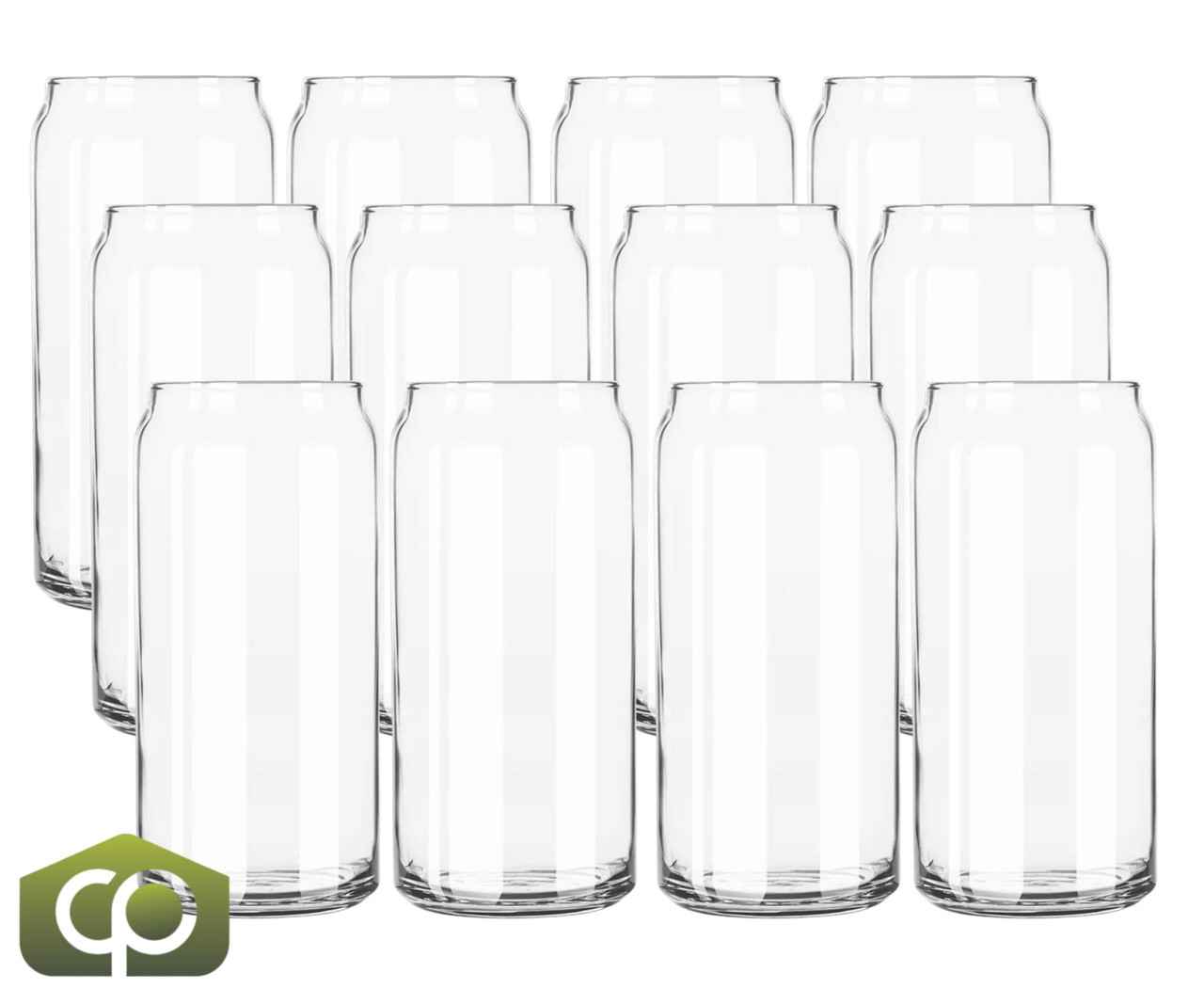 Libbey 266 20 oz Beer Can Glass, Clear - Safedge, Contemporary Design, 12/Case - Chicken Pieces