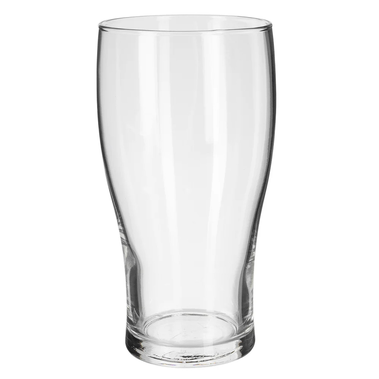 Libbey 4808 16 oz Pub Glass - Safedge Rim Guarantee, Clear, Bulged Top, 24/Case - Chicken Pieces