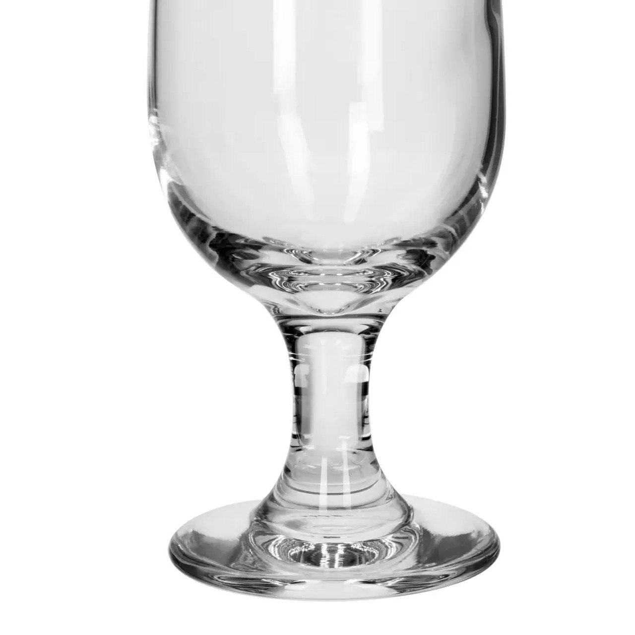 Libbey 3728 12 oz Embassy Beer Glass, Footed Stemware, Safedge Rim, 24/Case - Chicken Pieces