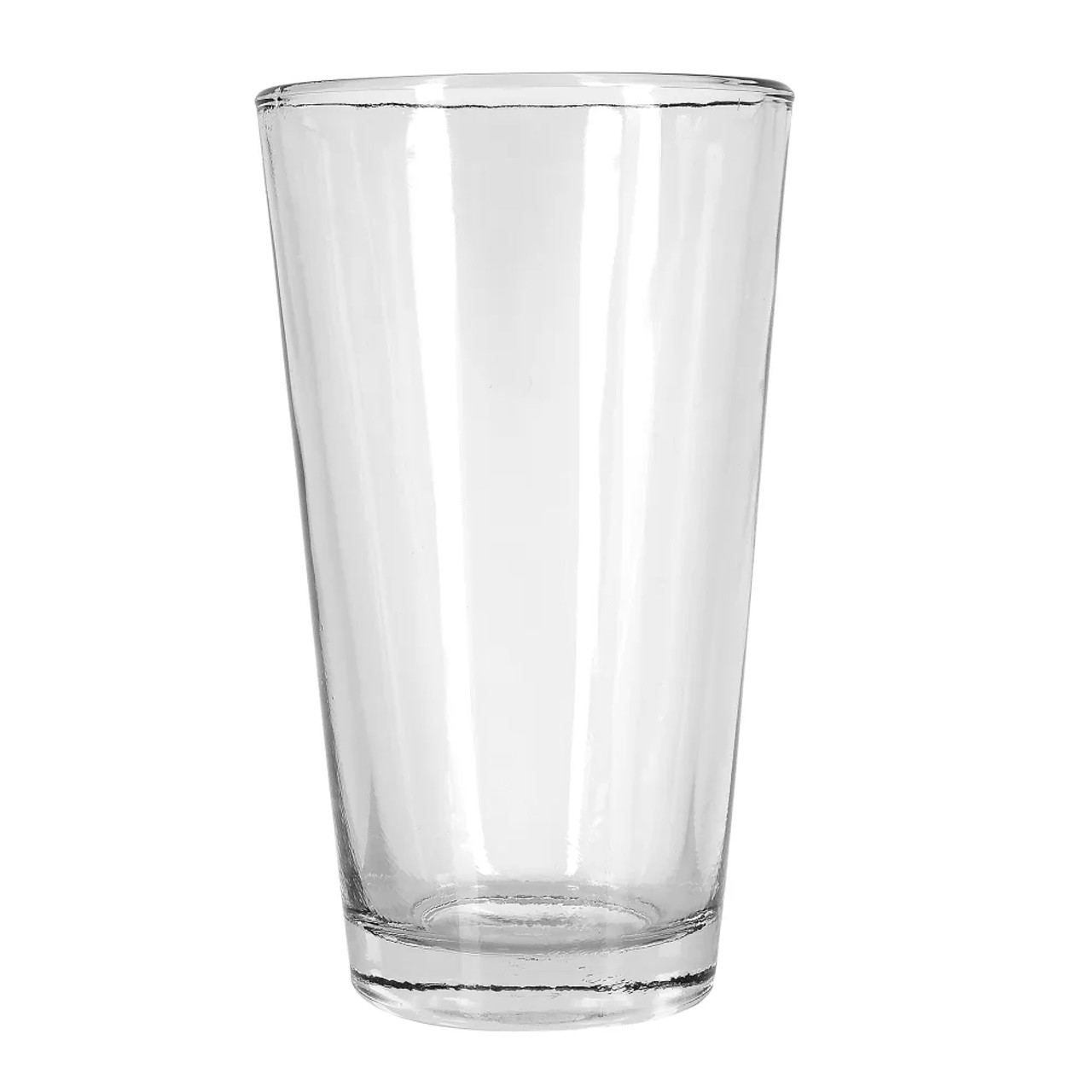 Anchor 7176FU 16 oz Mixing Glass, Rim-Tempered, Clear Glass Construction 24/Case - Chicken Pieces