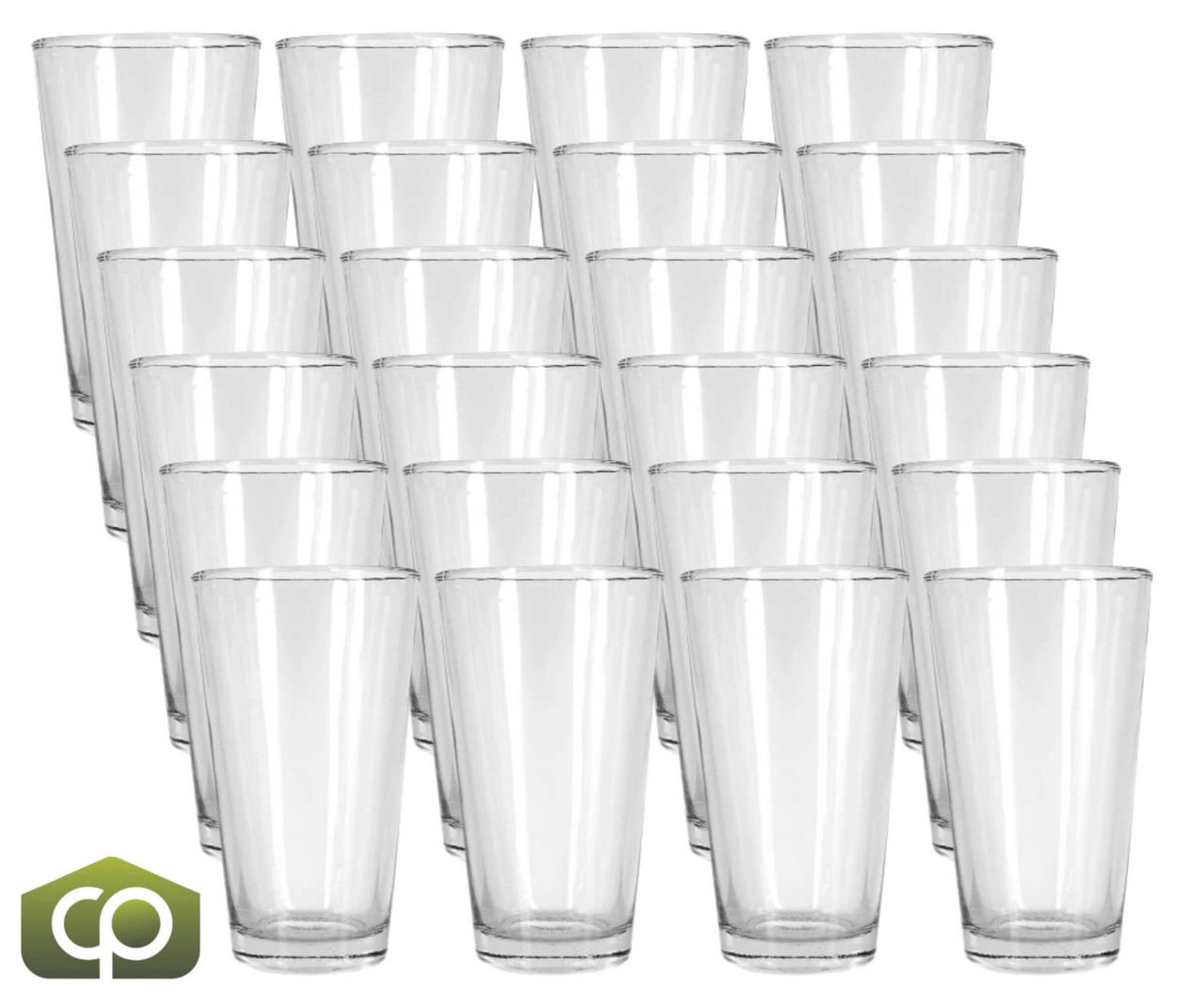 Anchor 7176FU 16 oz Mixing Glass, Rim-Tempered, Clear Glass Construction 24/Case - Chicken Pieces