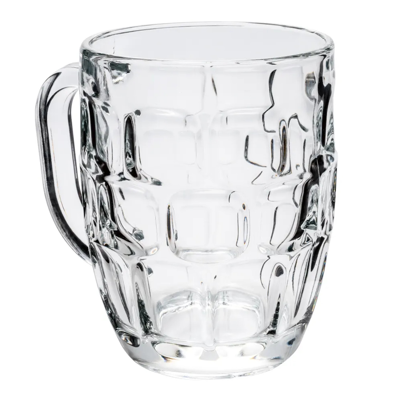 Libbey 5355 19 1/4 oz Dimple Stein Beer Mug with Textured Surface (24/Case) - Chicken Pieces