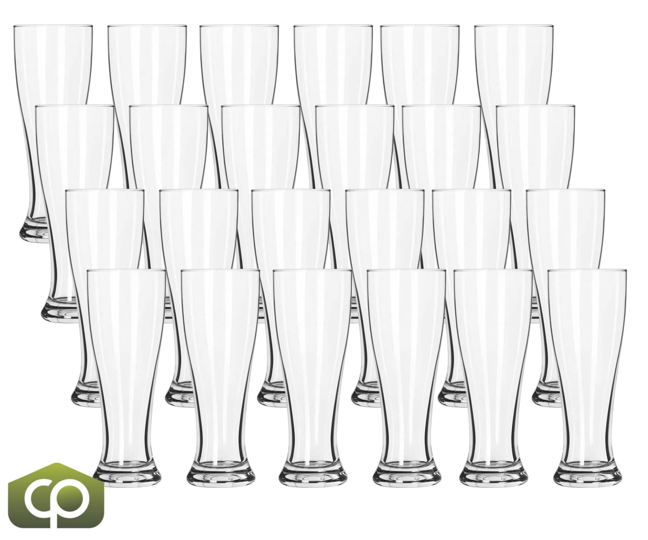 Libbey 1604 16 oz Pilsner Glass - Flared Bottom for Enhanced Beer (24/Case) - Chicken Pieces