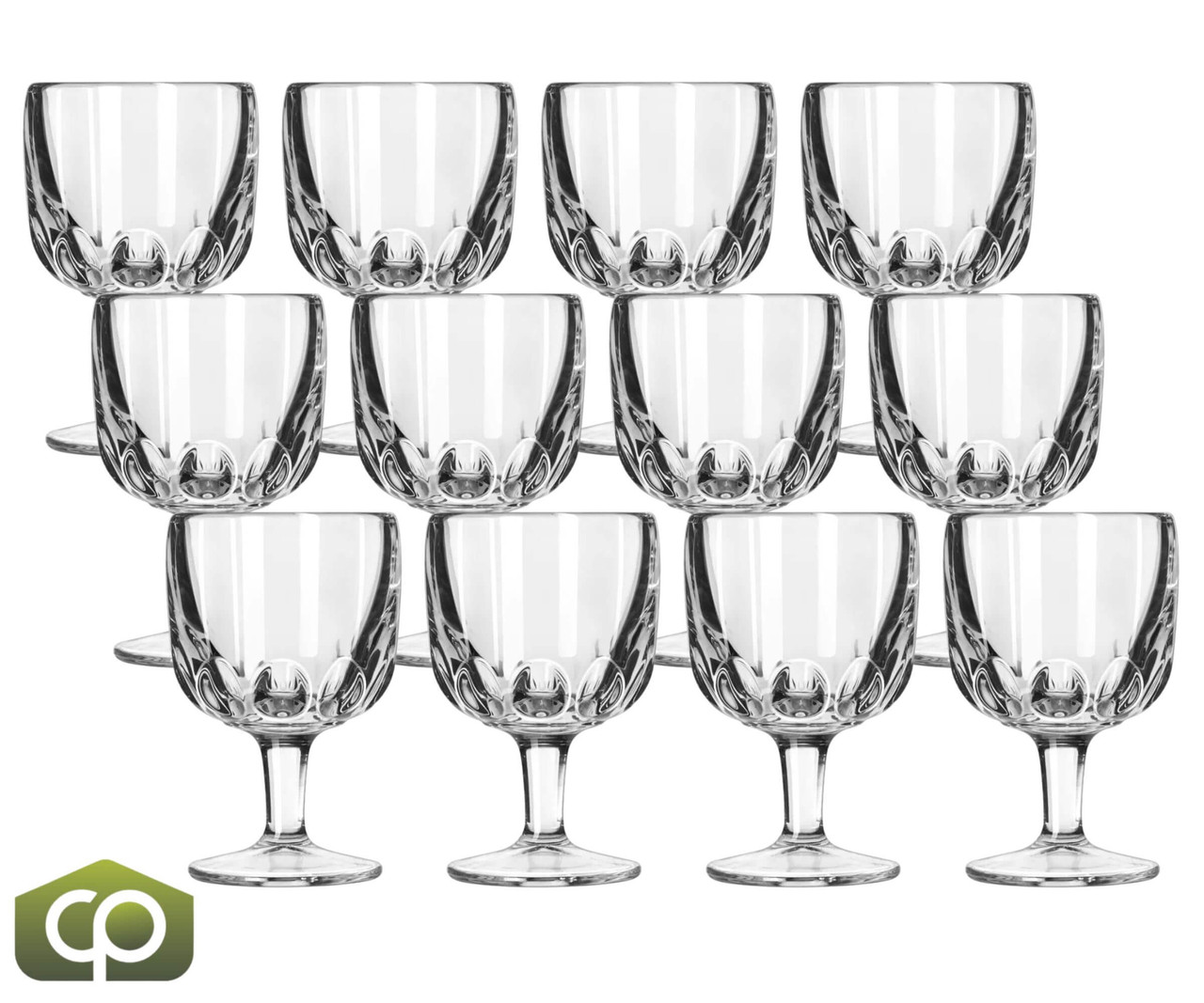 Libbey 5210 10 oz Hoffman House Goblet Glass - Opulent Design (12/Case) - Chicken Pieces