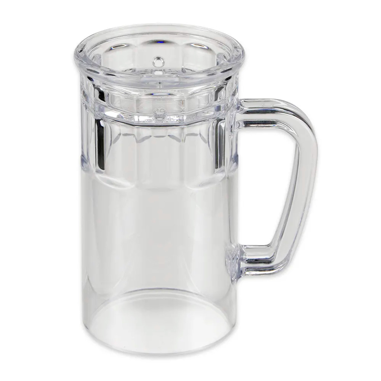 GET 00085-1-SAN-CL 20 oz Beer Mug - Durable SAN Plastic, Clear (12/Case) - Chicken Pieces