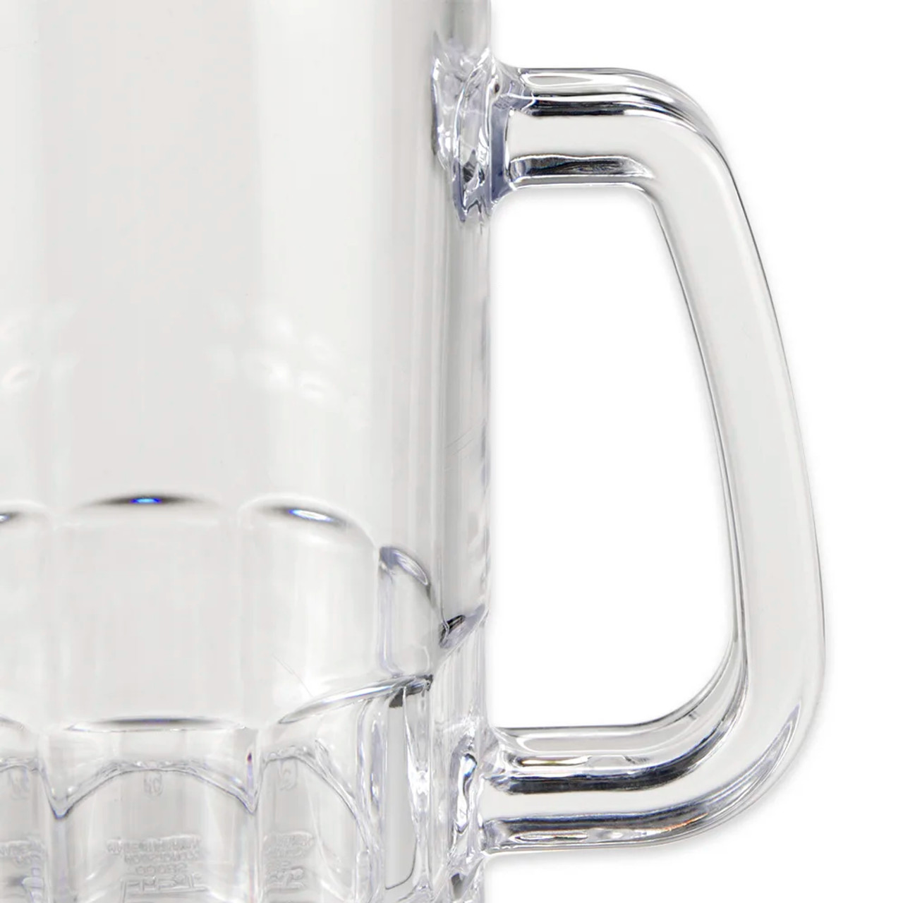 GET 00085-1-SAN-CL 20 oz Beer Mug - Durable SAN Plastic, Clear (12/Case) - Chicken Pieces