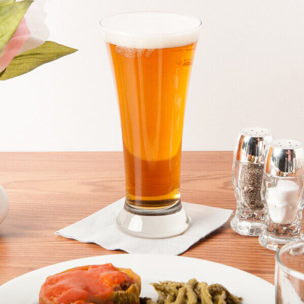 Libbey 1242HT 19 1/4 oz Pilsner Glass - Durable Heat-Treated Glass (12/Case) - Chicken Pieces