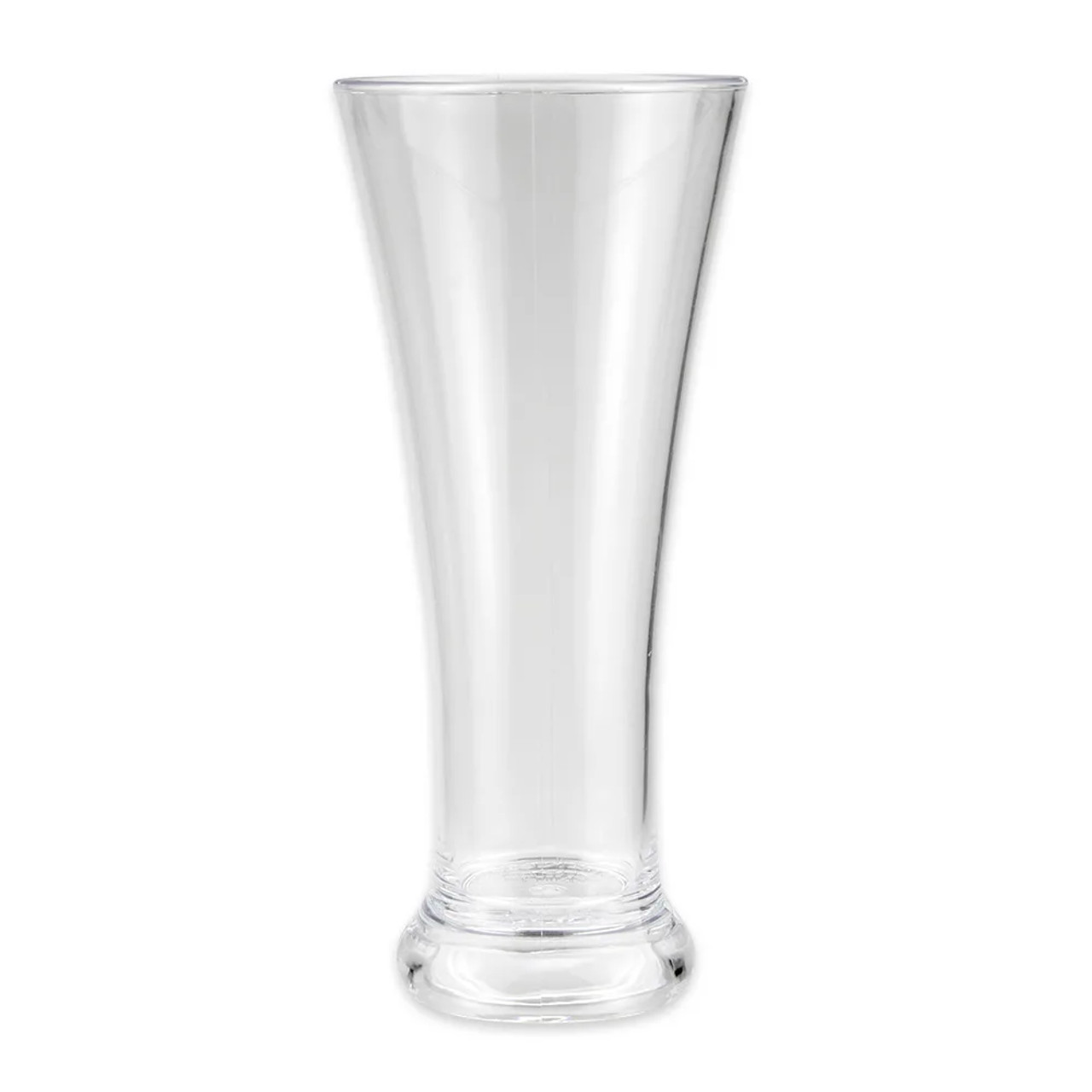 GET P-12-1-CL 12 oz Clear Plastic Pilsner Glass - Durable SAN (24/Case) - Chicken Pieces