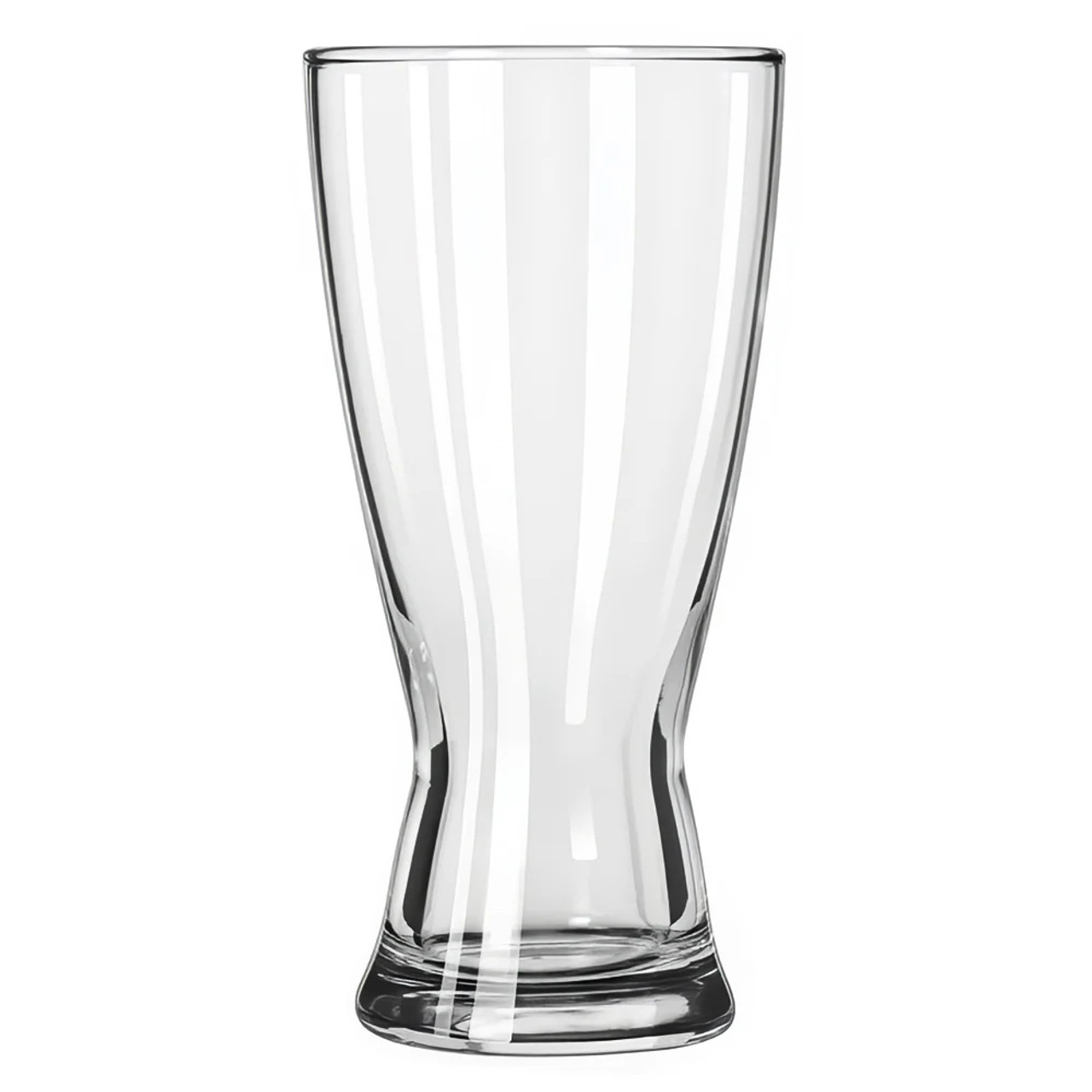 Libbey 183 15 oz Hourglass Design Pilsner Glass - Chip-Resistant (36/Case) - Chicken Pieces