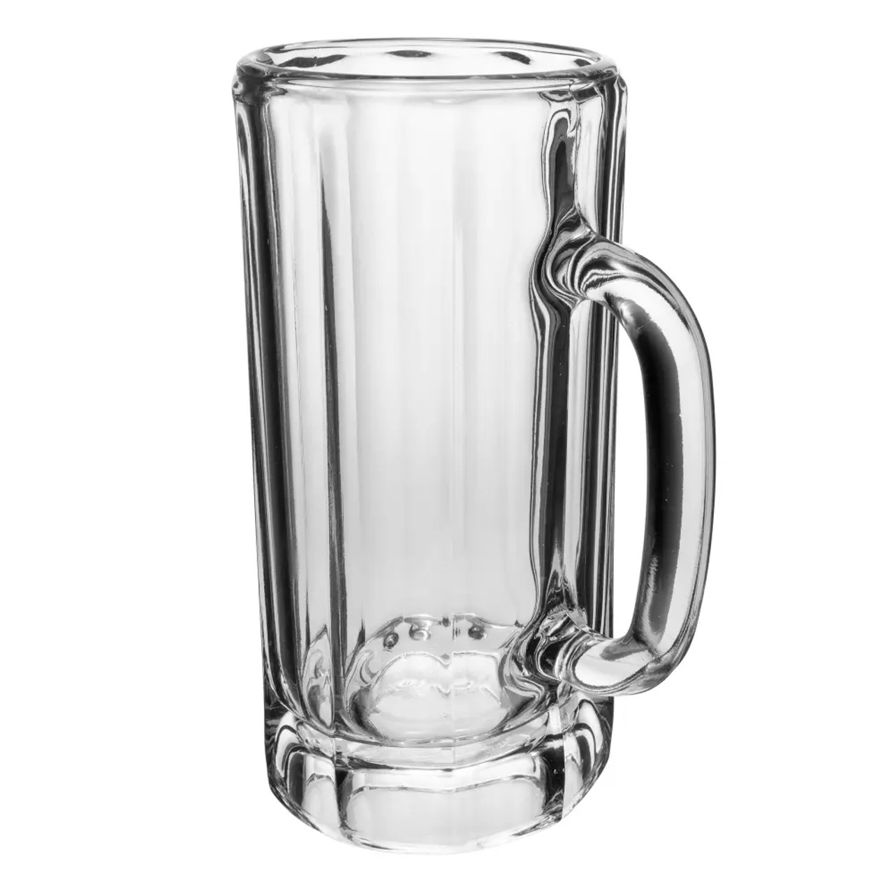 Libbey 5327 22 oz Glass Paneled Mug - Classic Design (12/Case) - Chicken Pieces