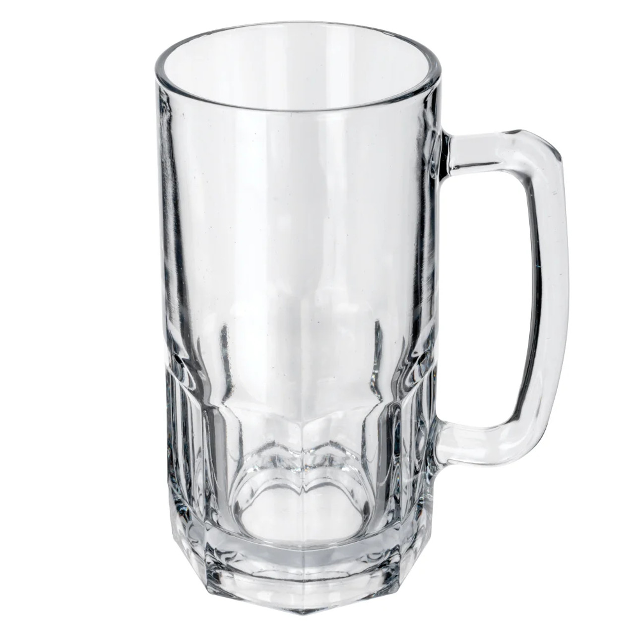 Anchor 1153U New Orleans Beer Mug - Large 34 oz Capacity, Clear Glass (12/Case) - Chicken Pieces