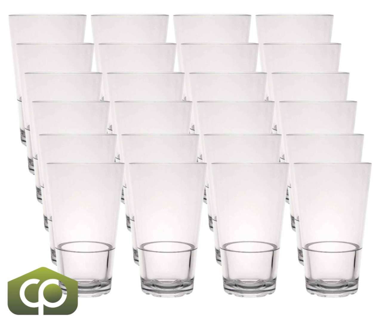 Steelite 7029DR022 16 oz Nordic Pint Glass - Polycrystal®  (24/Case) - Chicken Pieces