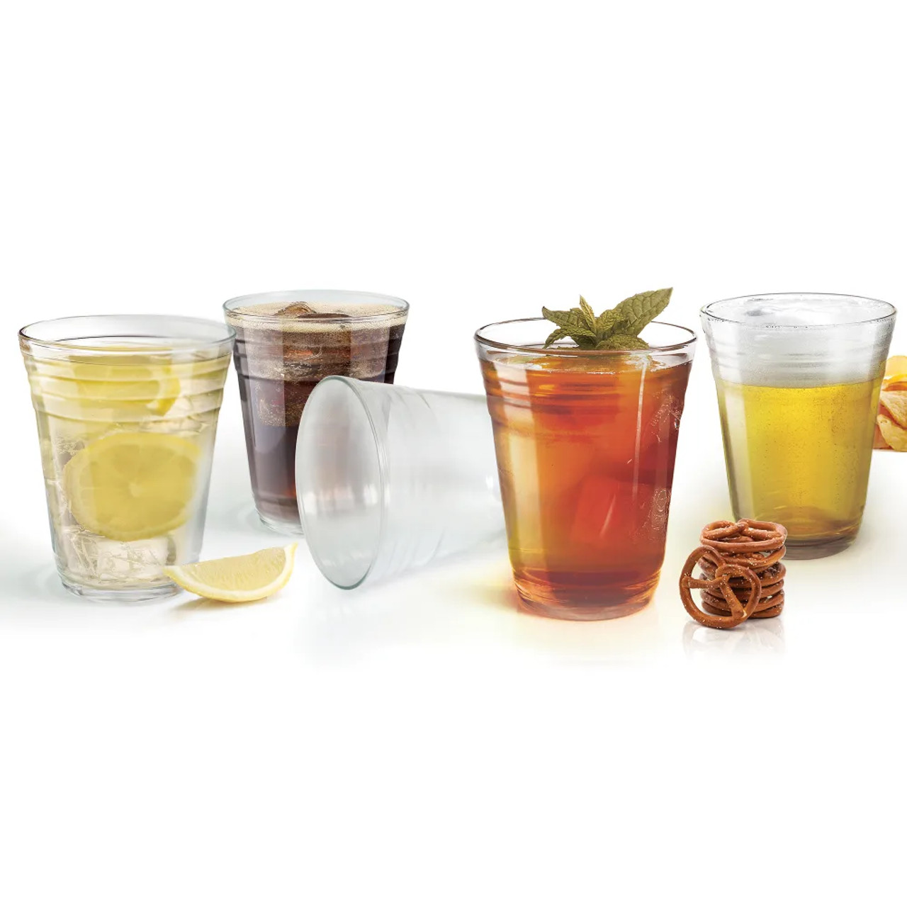 Arcoroc J8821 16 oz Party Mixing Glass - Clear Glass, Dishwasher Safe (24/Case) - Chicken Pieces