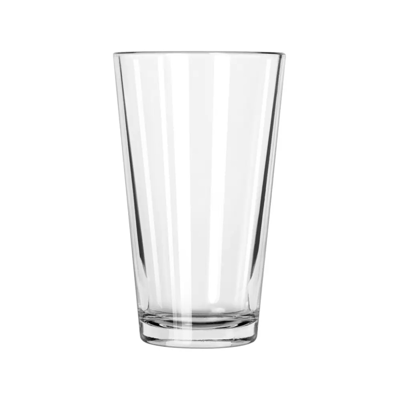 Libbey 5139 16 oz Restaurant Basics Mixing Glass -  Strengthened, (24/Case) - Chicken Pieces