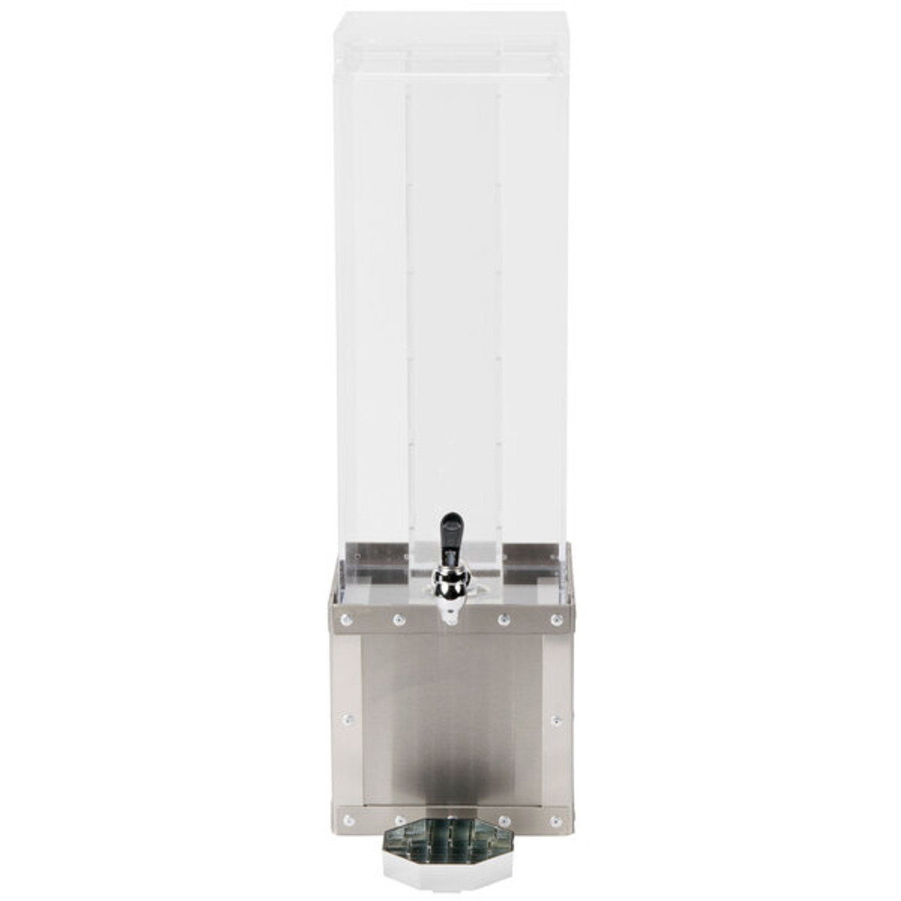 Cal-Mil 3 gal Beverage Dispenser w/ Ice Tube - Plastic Container, Stainless Base - Chicken Pieces