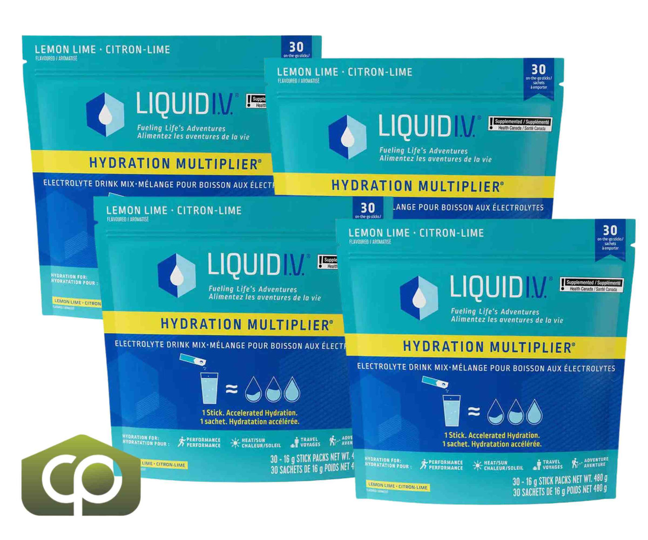 Liquid I.V. Lemon Lime, 30-count - Accelerated Hydration with Electrolytes - Chicken Pieces
