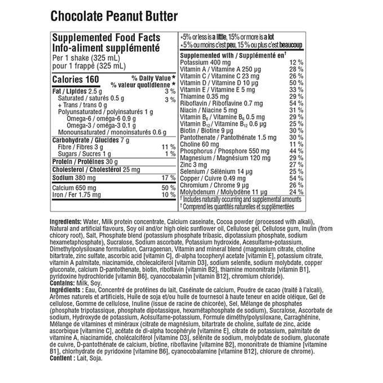 Premier Protein High-Protein Delicious Chocolate Peanut Butter Shake 18 x 325 mL - Chicken Pieces