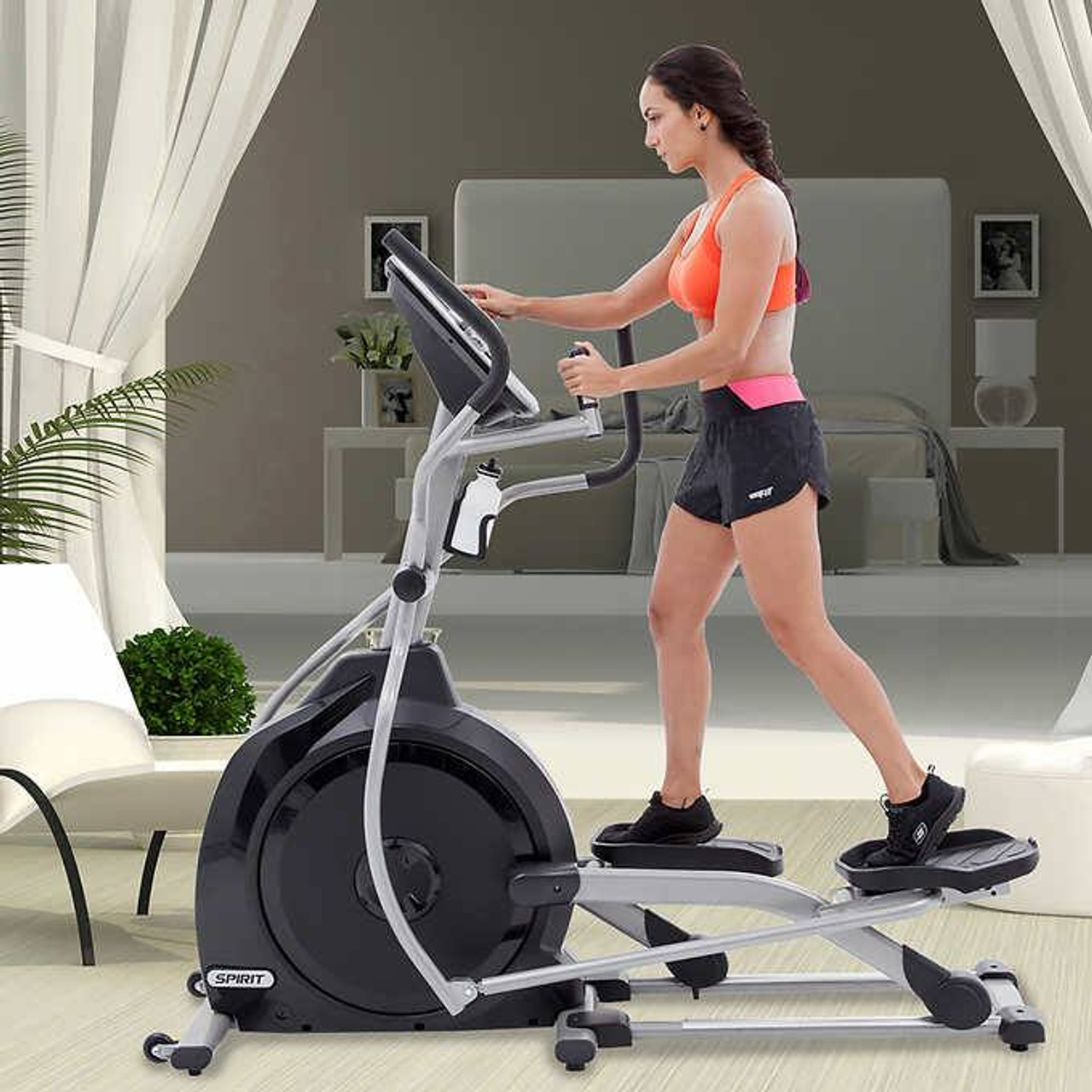 Spirit Fitness XE195 Elliptical Trainer - Advanced Workout Console - Chicken Pieces