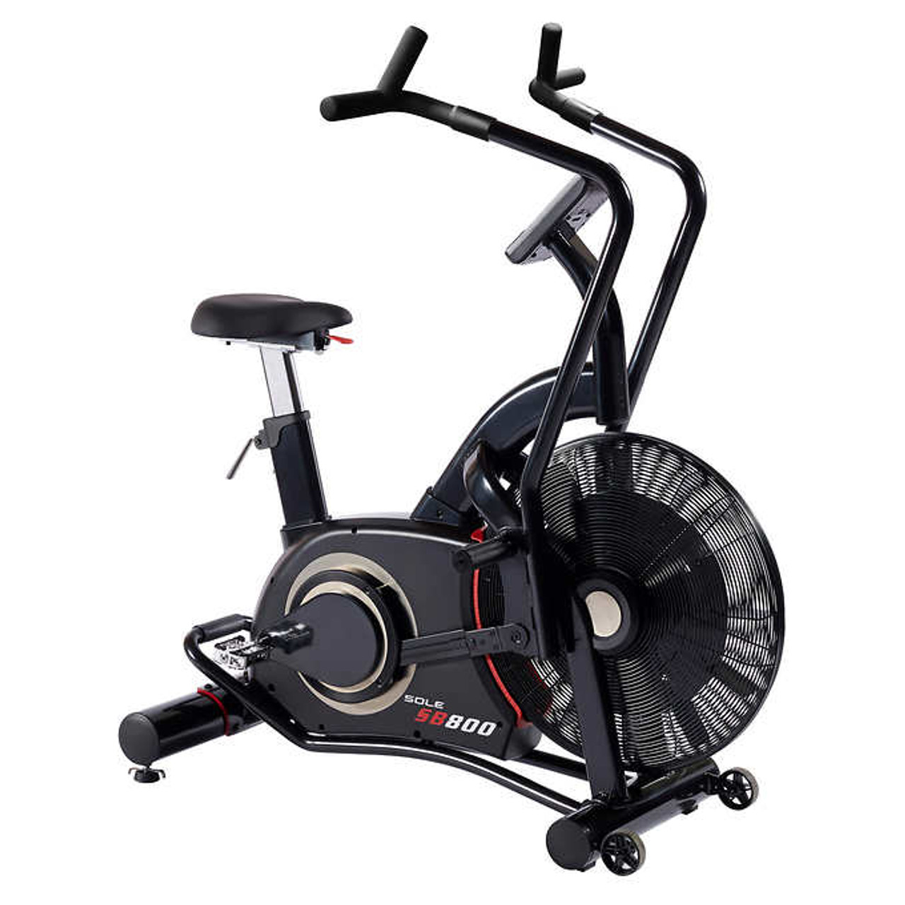 Sole Fitness SB800 Light Commercial Air Bike with Heart Rate Monitor - Chicken Pieces