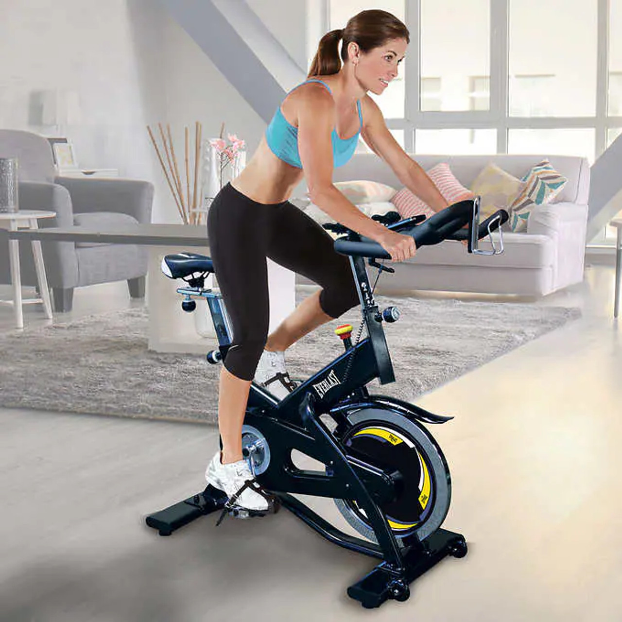 Everlast M90 Indoor Cycle with LCD Computer and Wireless Chest Strap - Chicken Pieces