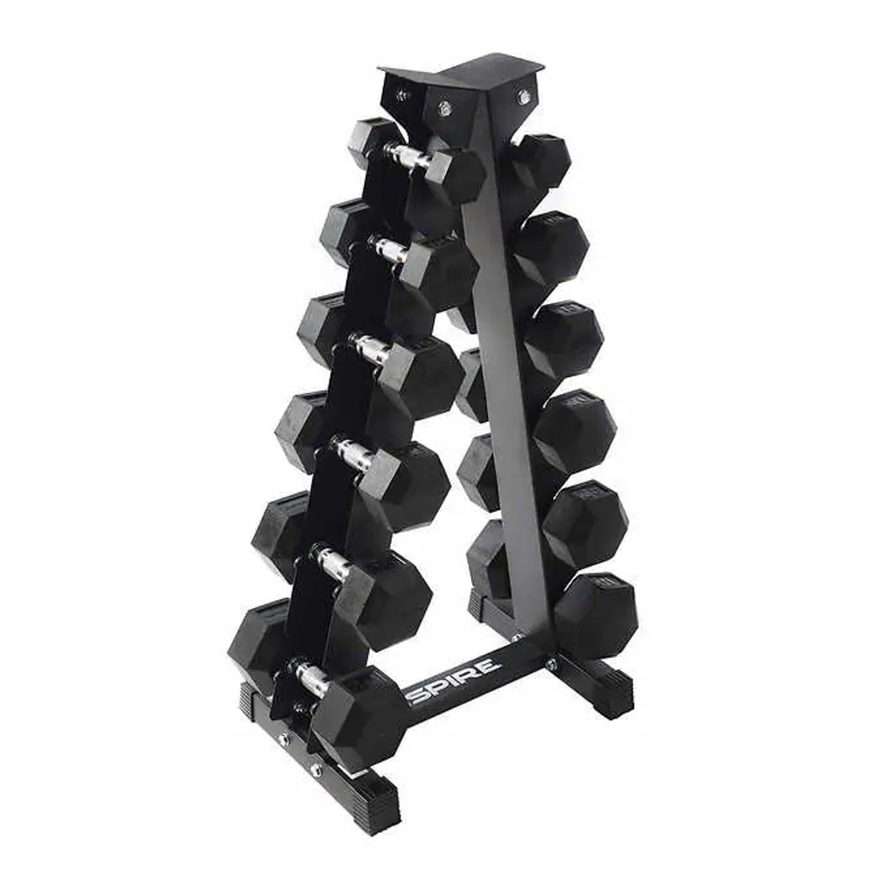 Inspire Fitness 95.2 kg (210 lb.) Dumbbell Set with Stand - Chicken Pieces