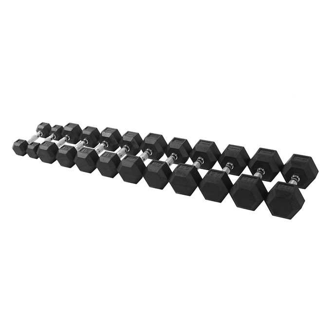 Inspire Fitness 95.2 kg (210 lb.) Dumbbell Set with Stand - Chicken Pieces