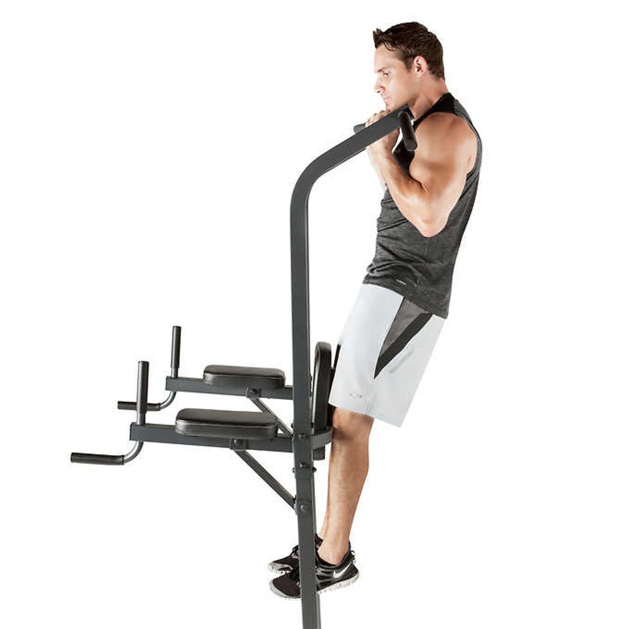 Marcy Power Tower with Multi-Grip Pull Up Station, VKR, and Pushup Station - Chicken Pieces