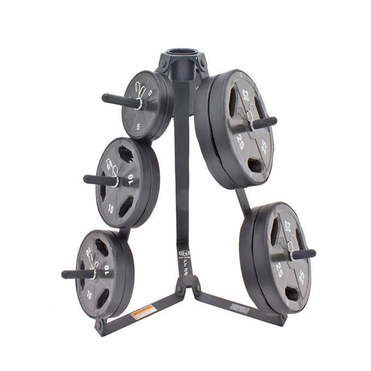 Marcy Standard Weight Plate Tree with Cup Holder - Chicken Pieces