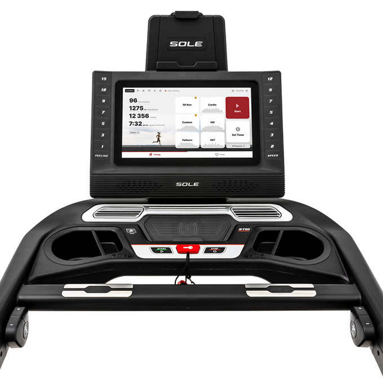 Sole Fitness ST90 Slat-Belt Touchscreen Treadmill with 2.0 HP AC Commercial-Grade Motor and Bluetooth - Chicken Pieces