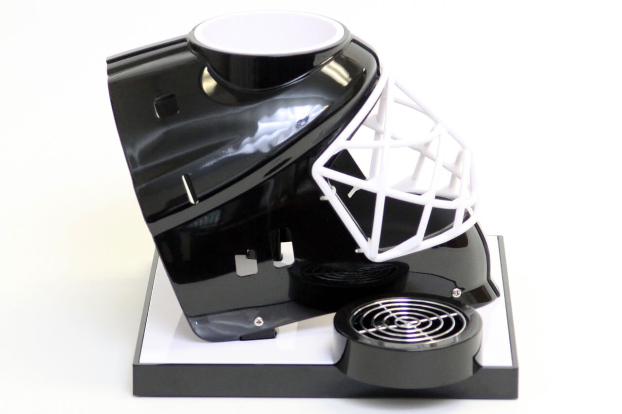 Beer Tubes 1/4 128 oz. Super Tube Black Hockey Helmet Beer Tower - Hockey Helmet - Chicken Pieces