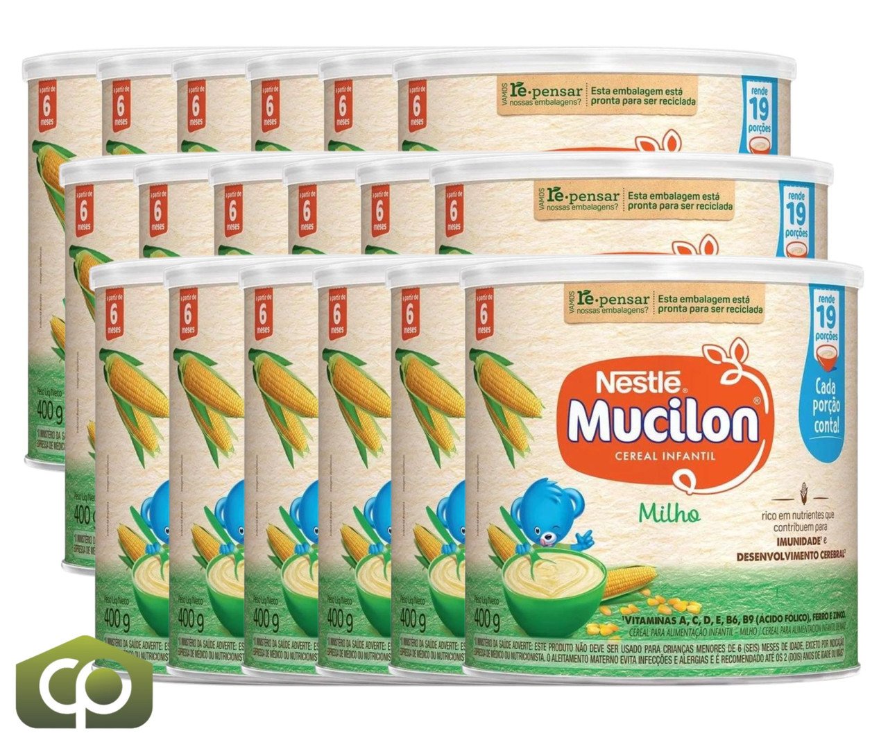 Nestlé Mucilon Corn Cereal (18/Case) 400g - Nutritious Baby Food - Chicken Pieces