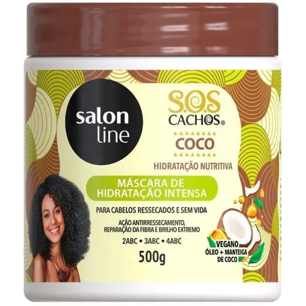 Salon Line SOS Curls Coconut Hair Mask (6/Case) 500ml - for Curly Hair - Chicken Pieces