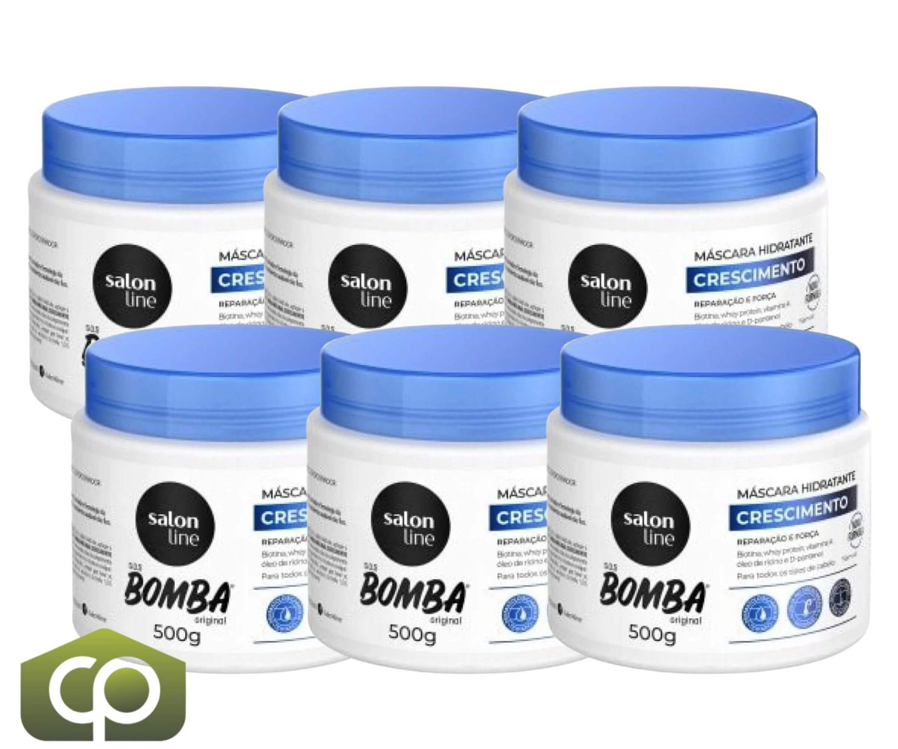 Salon Line SOS Bomba Original Growth Mask (6/Case) 500g - Nourishing Treatment - Chicken Pieces