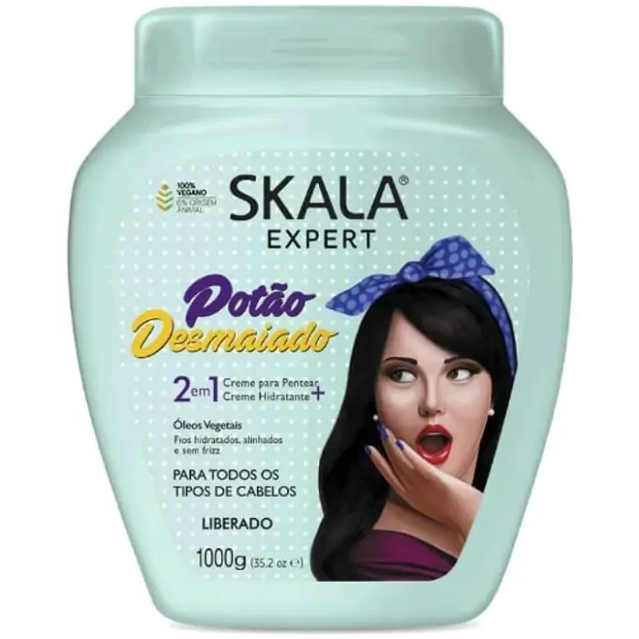 SKALA Expert Potão Desmaiado Hair Cream 6-CASE - 1000g Each | Silky Smooth Hair - Chicken Pieces
