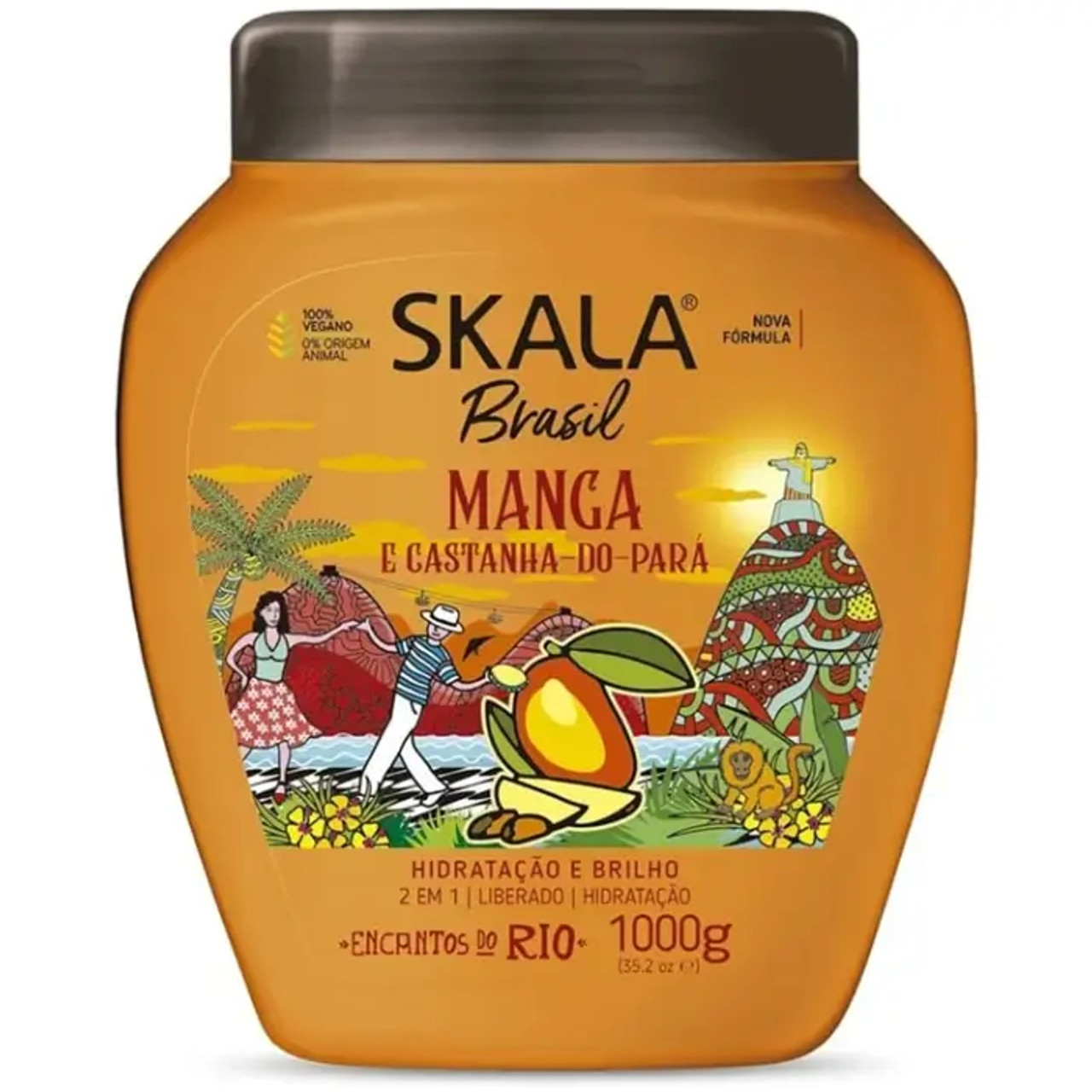 SKALA Mango & Brazilnut Hair Cream 6-CASE - 1000g Each | Nourishing Blend - Chicken Pieces