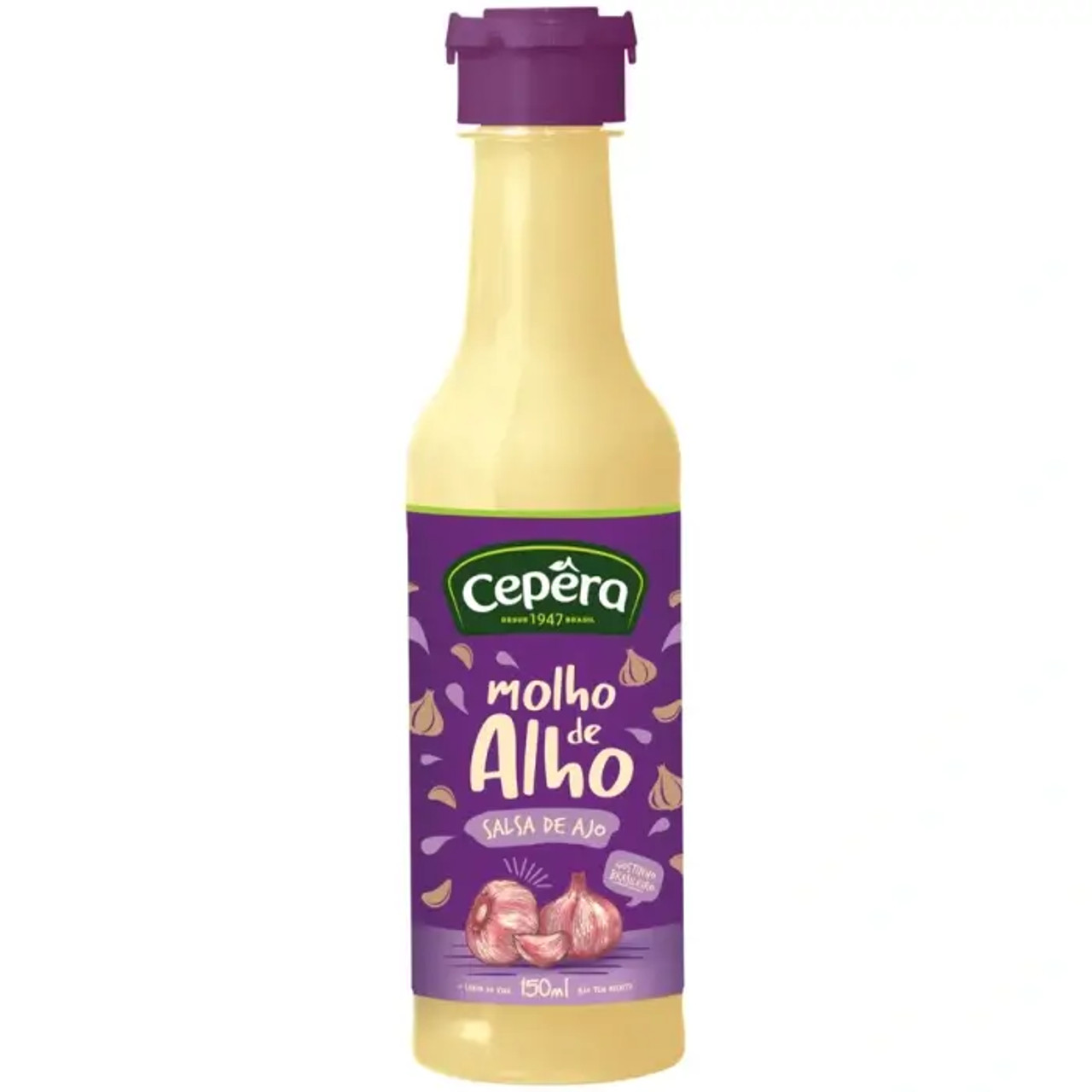 CEPERA Garlic Sauce 24-Pack - 150ml Each | Rich Garlic Essence - Chicken Pieces