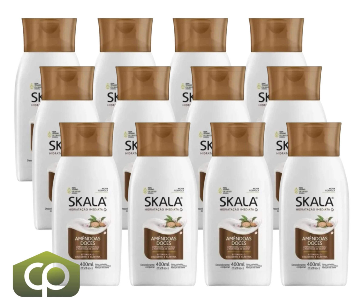 SKALA Sweet Almonds Moisturizing Deodorant 12-CASE - 400ml Each Sweet Almond - Chicken Pieces