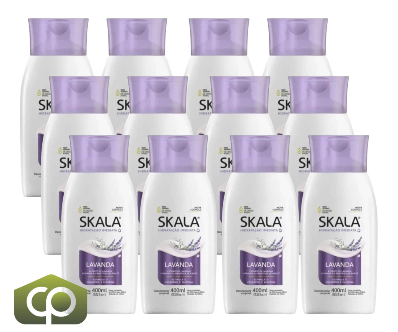 SKALA Lavender Moisturizing Deodorant 12-CASE - 400ml Each Relaxing Hydration - Chicken Pieces