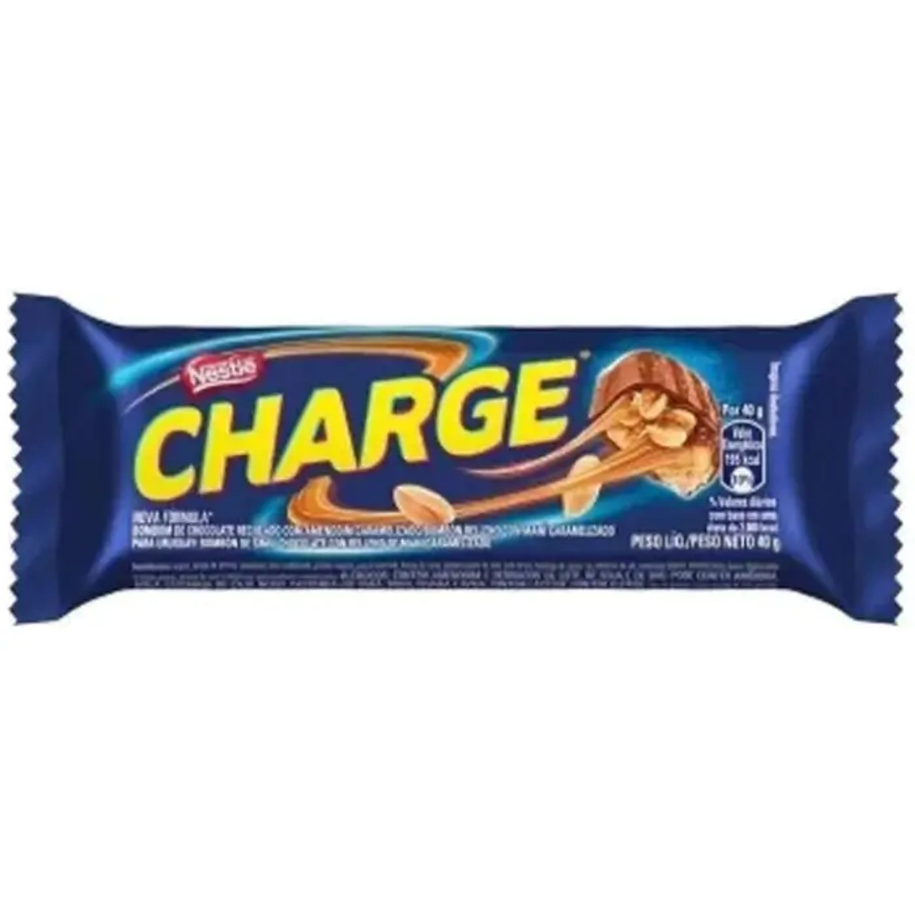 NESTLE Charge Caramel Peanut Chocolate Bar 30-CASE - 40g - Caramel and Peanuts - Chicken Pieces
