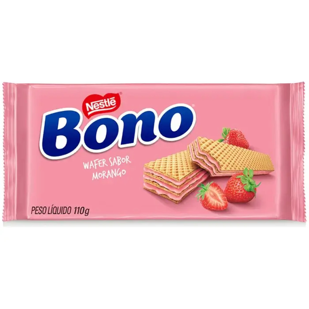 NESTLE Bono Strawberry Wafer Half-Box 24-CASE - 110g | Crispy Wafer Delights - Chicken Pieces