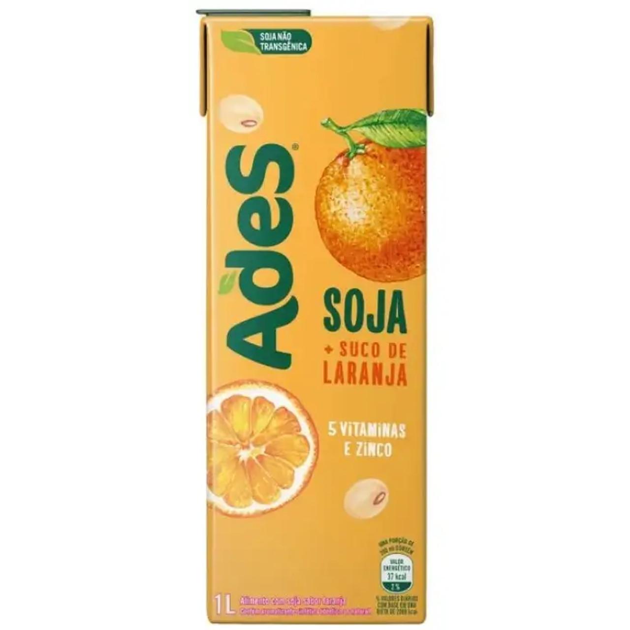 ADES Orange Soy Juice 6-CASE - 1L Each | Refreshing Orange Flavored Soy Drink - Chicken Pieces