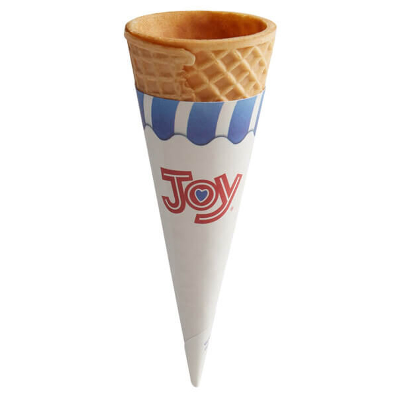 JOY #415 Jacketed Sugar Cone - 200/Box | Classic Cone Shape - Chicken Pieces